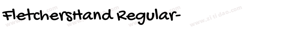 FletchersHand Regular字体转换